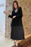 Paloma Pouf Layering Dress Black